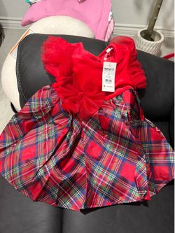 Girl toddler red dress, Size 2T brand new
