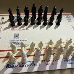 Vintage Chess Pieces 