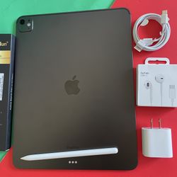 Apple IPad Pro 13”  (M4 chip /OLED display/ 2024 Model) 512GB with keyboard, pen & Accessories