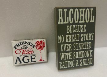 Wine & Alcohol wood signs