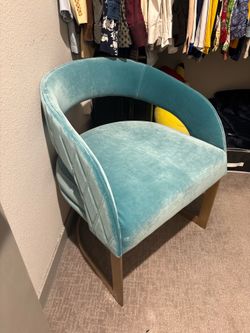 Blue Velvet Chair