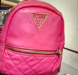 Pink guess backpack