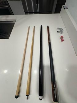 2 Pool Cues / Billiard Sticks – Pure X Technology + Second Cue