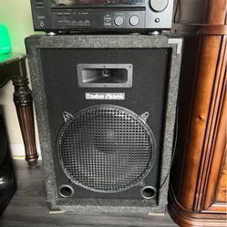 Radio Shack Speakers And Monitor 