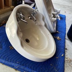Vintage Round Chicago Sink