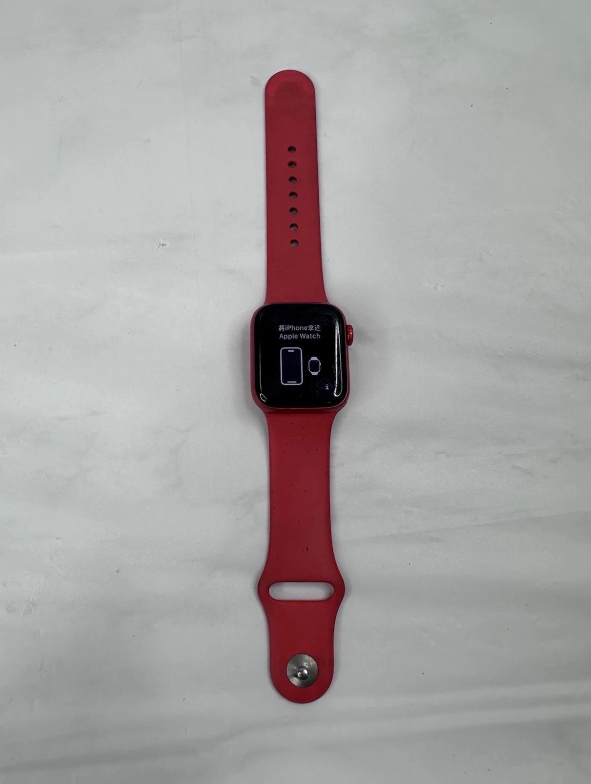 Apple Watch Series 6 – 40mm Aluminum & Ceramic Case (GPS) with Red Band