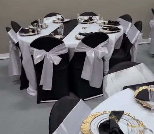 Black Satin Table Runner