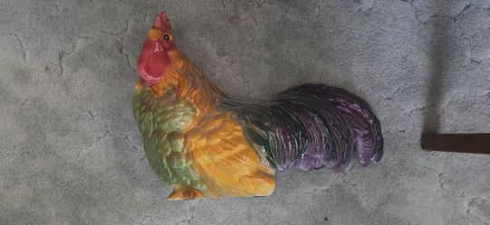 Ceramic Rooster Figurine