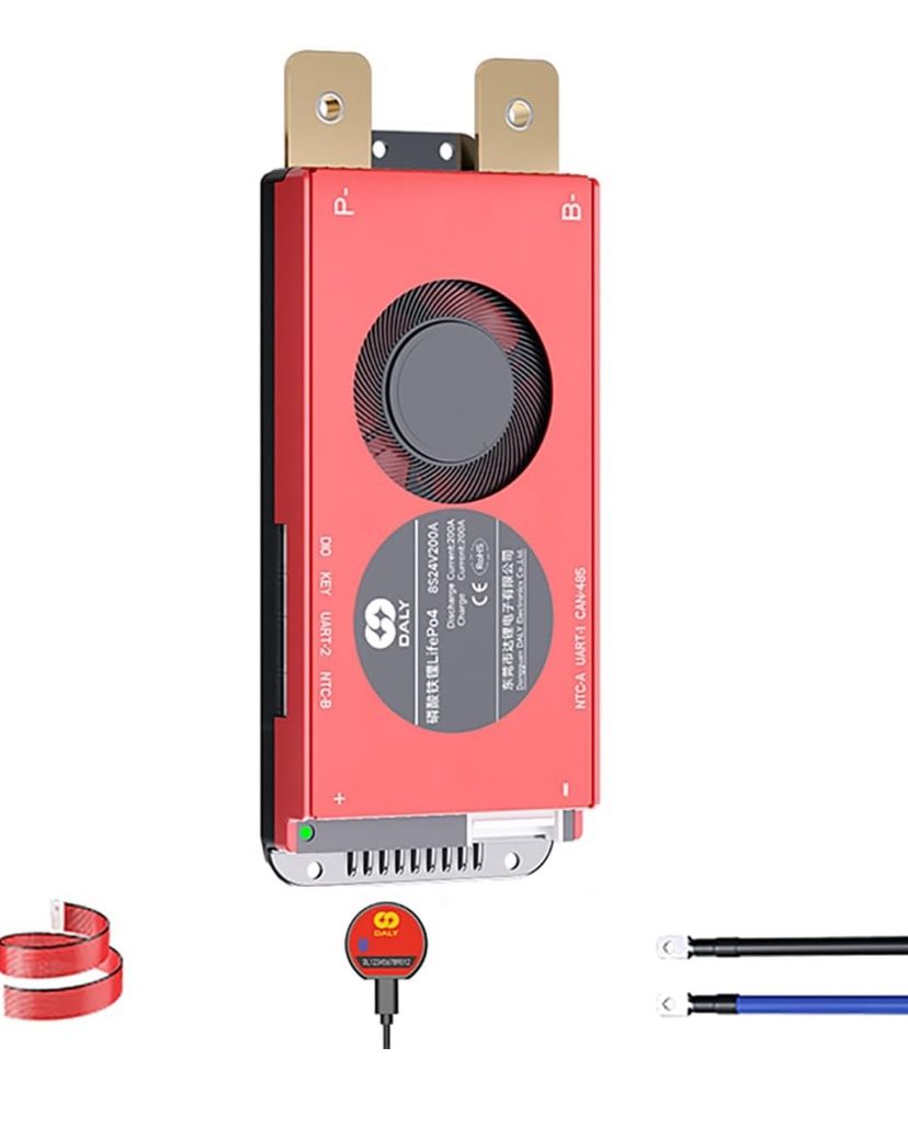 LiFePO4 BMS 4S 12V 200A Lithium Iron Phosphate Battery Cell 3.2V Management System Protection Circuit PCB Board,with Bluetooth Module