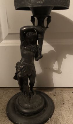 Taunton silver plate Egyptian statue holder