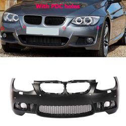 PENSUN M3 Style Front Bumper Body Kit W/PDC Holes Fit for 2010-2013 BMW E92 E93 3 Series 328i 335i