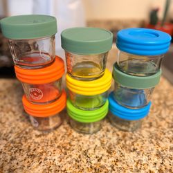 Small glass containers