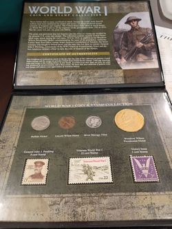World war 1 coin and stamp collection