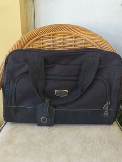 black canvas travel tote