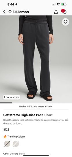 Lululemon Softstreme Highrise Pant Size 0 Short Black