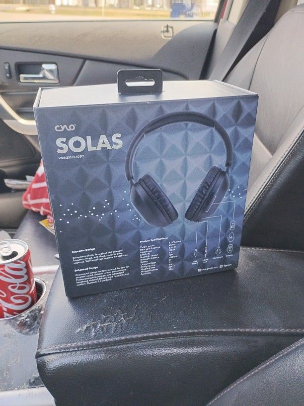 Cylo Solas Blue Tooth Wireless Headphones 