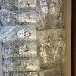Set Of Libbey Christmas Cups