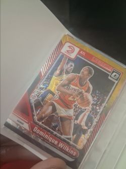Panini Dominique Wilkins 2024-25 Donruss Optic Black/Gold Laser (UNGRADED) Serial #7/8