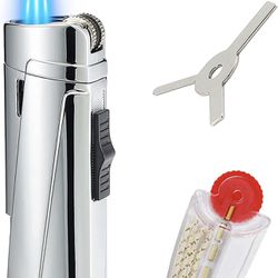 hoppe cricket pyramide Triple Jet Flame Butane Torch Lighter, Flint Lighter with Extra 6 Flints  and Replacement Tools, Refillable Gas Windproof Lighter with Large Visible  Fu for Sale in Queens, NY - OfferUp