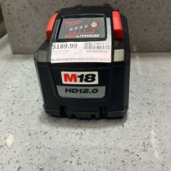 Milwaukee M18 High Output HD12.0 $189.99