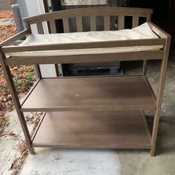 Changing Table With Shelves