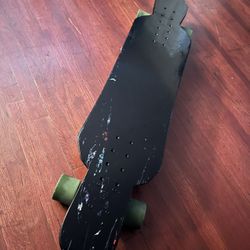 Black And Green Longboard