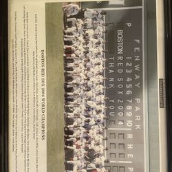 Framed Boston Sports Memorabilia 