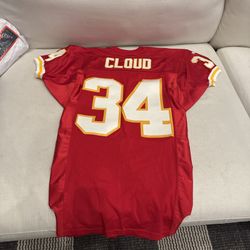 Mike Cloud #34 KC Chiefs Team Player Issued & Worn Jersey NFL Boston College