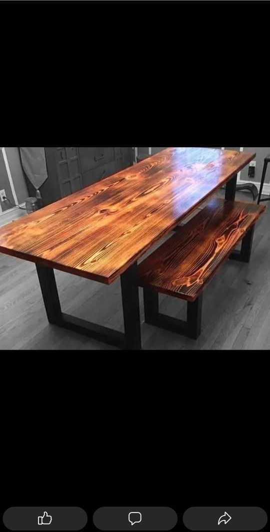 Custom Barnwood Furniture Reclaimed Barn Wood End Table. Pine, Rustic