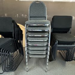 Silver and Gray Chairs