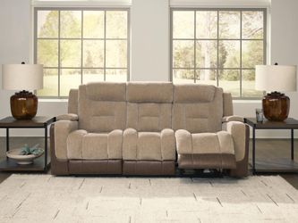 Mixed Motion Brownstone Power Reclining Sofa (Online Special Price)