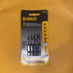Brand New Dewalt 5 Piece Combination Drill & Tap Set $20