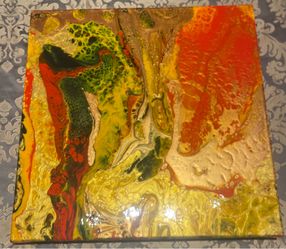 Abstract Painting - Abstract Subject Style Theme, Unframed. Single Piece.