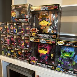 Funko Pop Black Light Collection