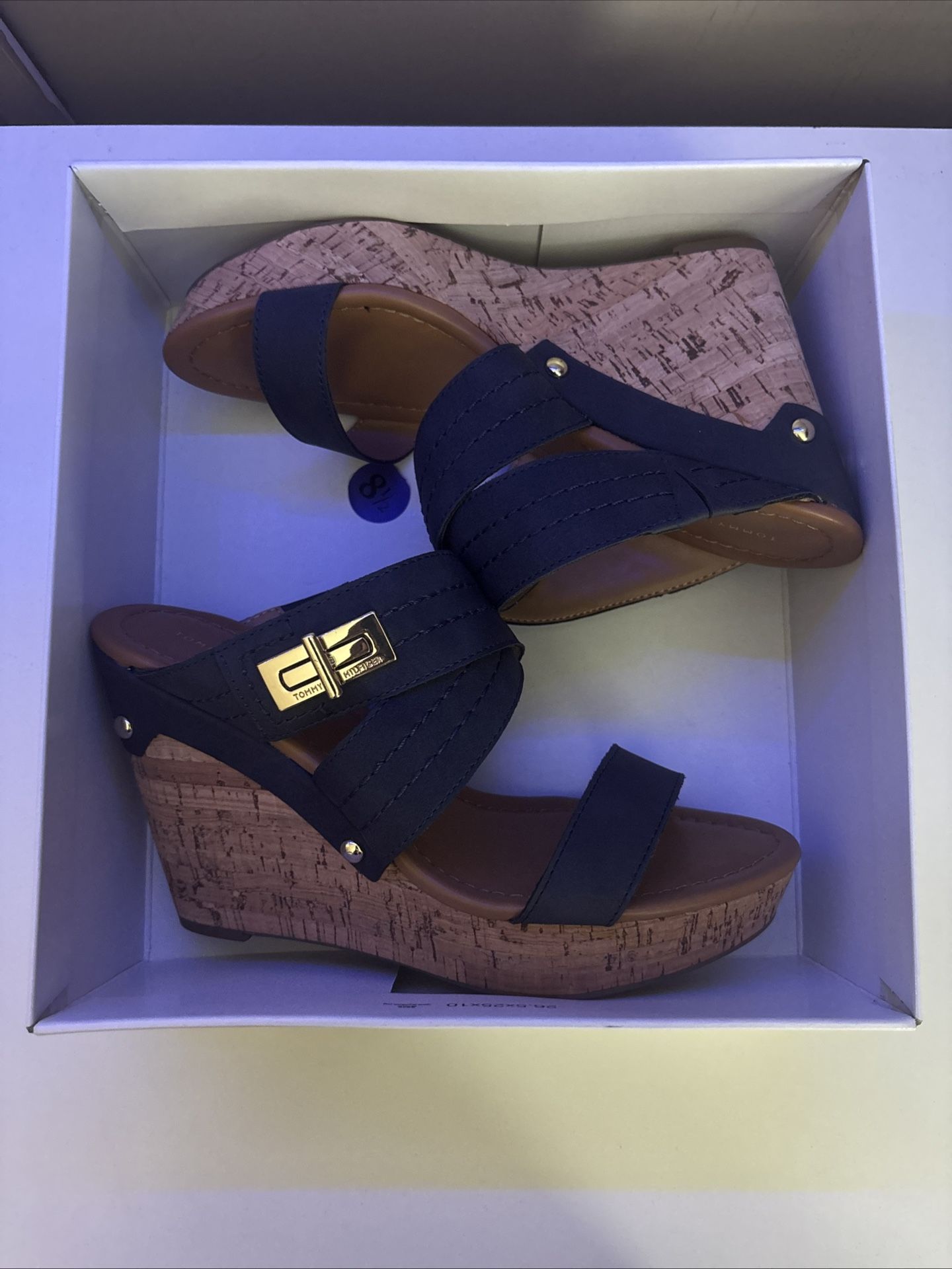 Womens 8.5 Tommy Hilfiger - Navy Blue, Casual Wedge/Heel Platforms