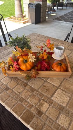 Fall Harvest Decorative Tray Set
