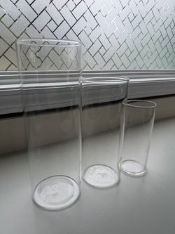Hurricane Vases (20 Large, 20 Medium, 20 Small)