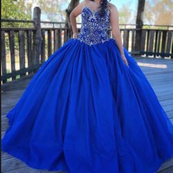 Royal Blue Quince Dress