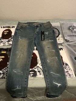purple jeans