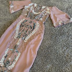 Pink ASOS Dress Embellished 