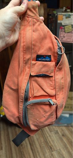 KAVU Rope Sling Bag Orange Canvas