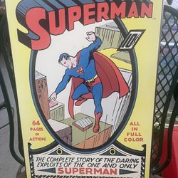 Wooden Superman Poster 