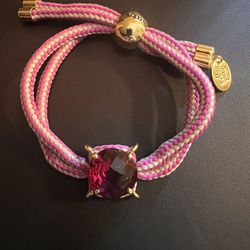 Juicy Couture Signed💥Vintage~Rare💥Red Stone Fashionable Bracelet 