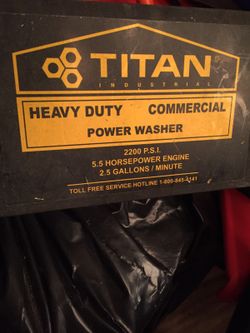 Power washer for parts only water pump new