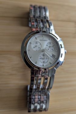 Movado Watch Mens Silver Chrongraph ESPERANZA... $1995