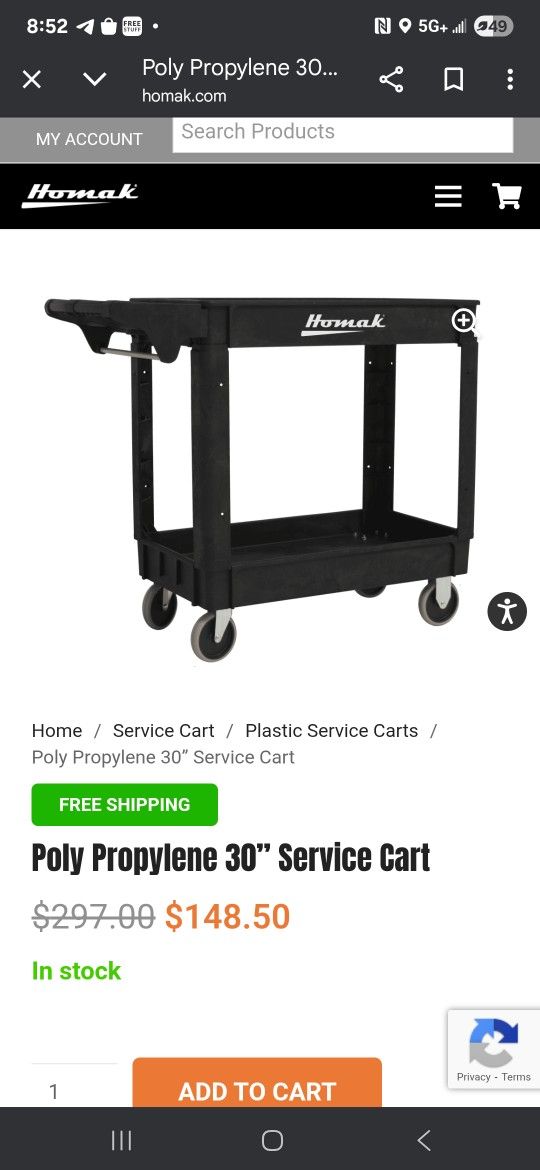 30 Homak Service Carts