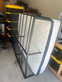 Queen Mattress and Bed Frame