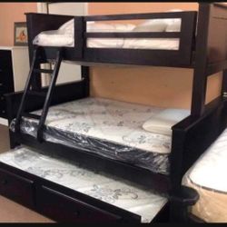 Bunk Beds Twin Full Full Pinewood Colors / *****Literas Madera*****