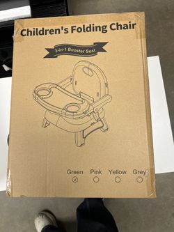 New In Box! Folding  Chair,Booster Seat