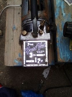 2 different vacuum pumps